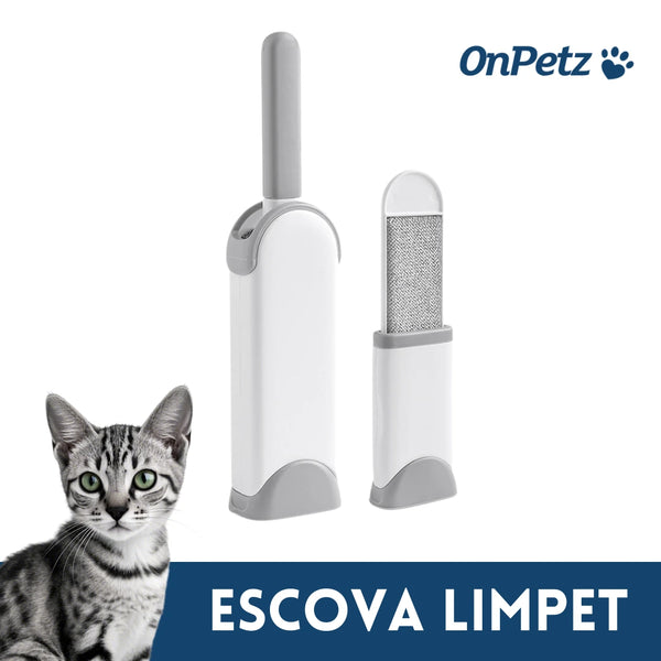 Escova LimPet Removedora De Pelos Auto-Limpante