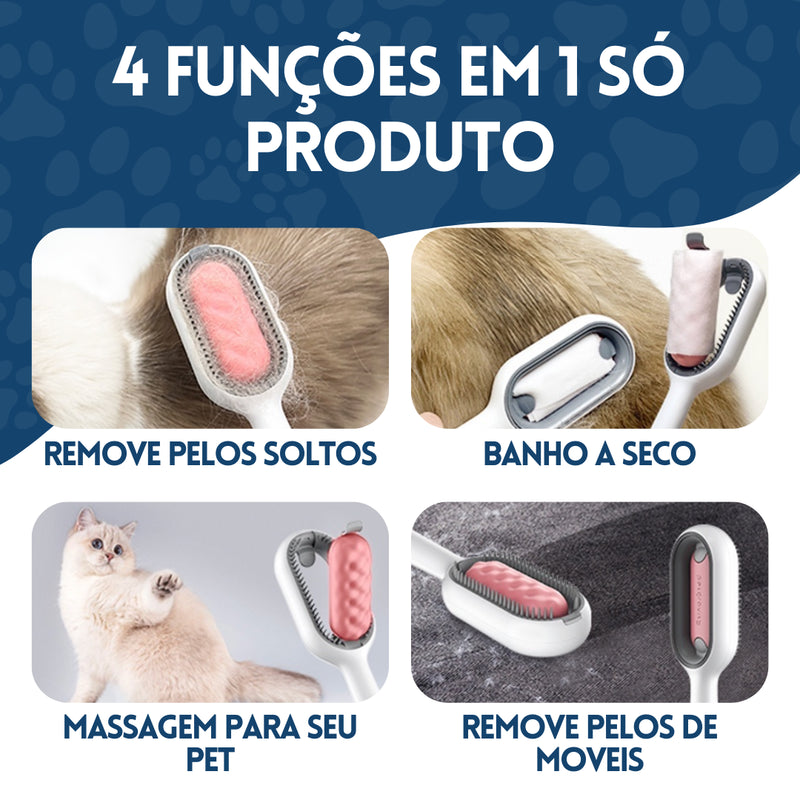 Escova Tira Pelos CleanPet para Cães e Gatos