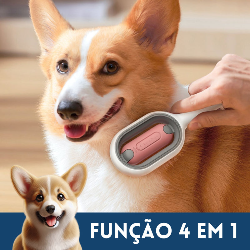 Escova Tira Pelos CleanPet para Cães e Gatos