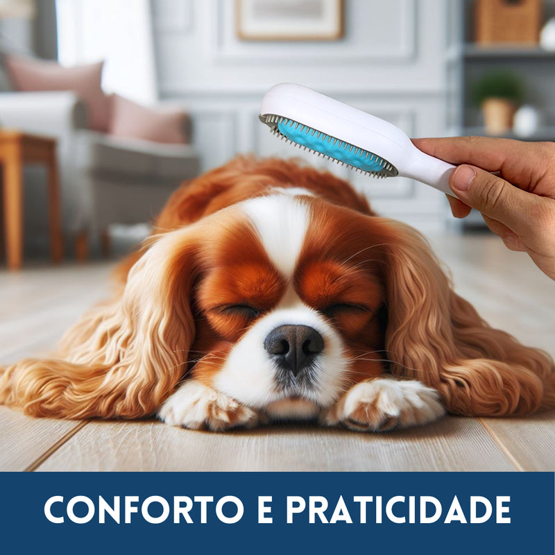 Escova Tira Pelos CleanPet para Cães e Gatos