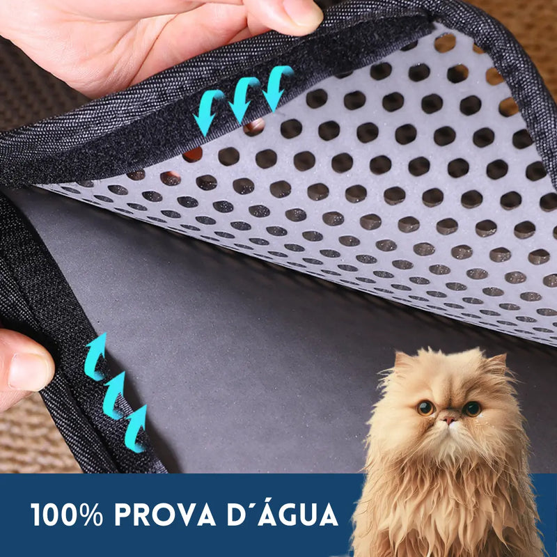 Tapete CleanPaws - Impermeável Anti Sujeira para Caixa de Areia