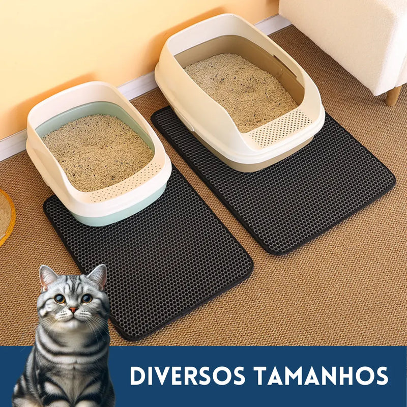 Tapete CleanPaws - Impermeável Anti Sujeira para Caixa de Areia